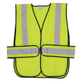 Yellow Solid Side Strap Safety Vest